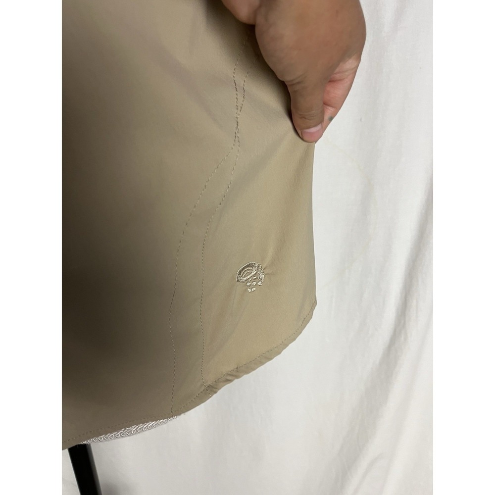 Mountain‎ Hardwear Women's Button Up Shirt Size 8 Tan Water Resistant - Picture 5 of 10